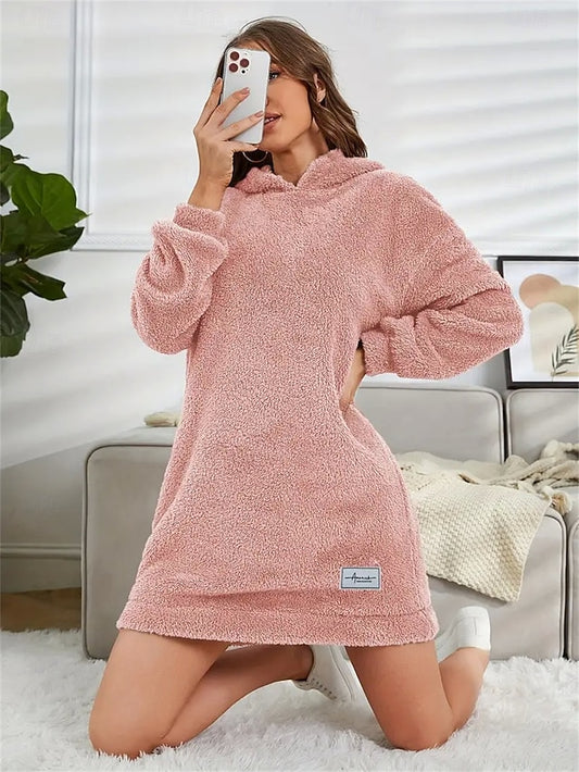 Women's Hoodie Dress Mini Dress Sheath Dress Vacation