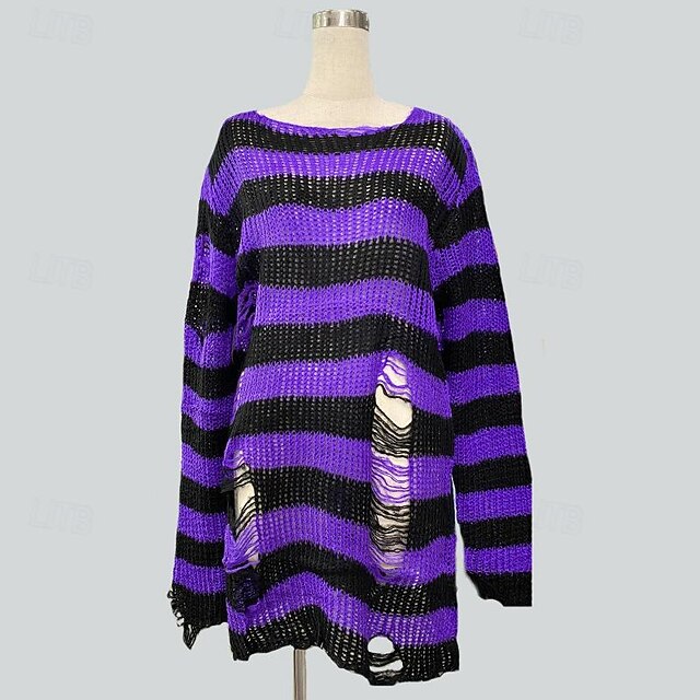 Punk & Gothic Y2K Rib Knit Knitted Cardigans Sweaters Fancy