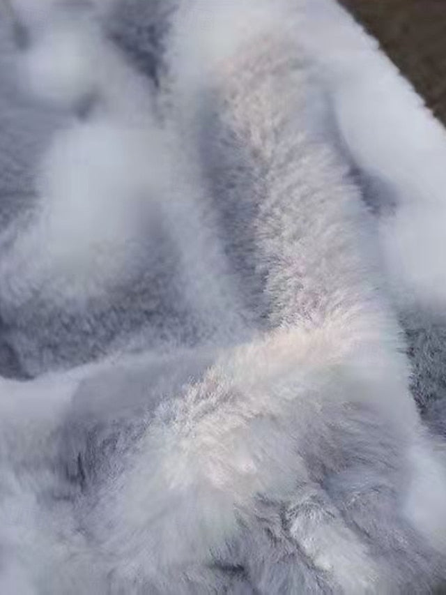 Jacket Faux Fur Coat Teddy Women's Warm Fleece