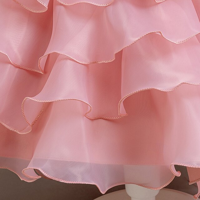 Kids Asymmetrical Girls' Floral Dress Party