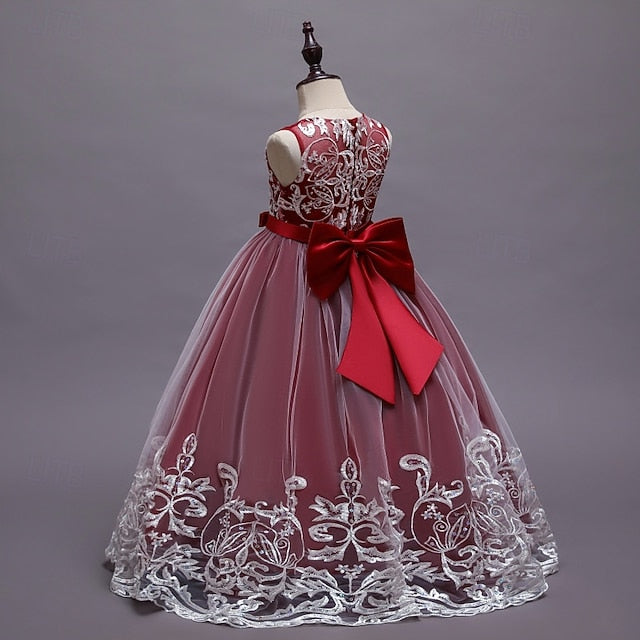 Girls' Princess Flower Dress Kid's Girl