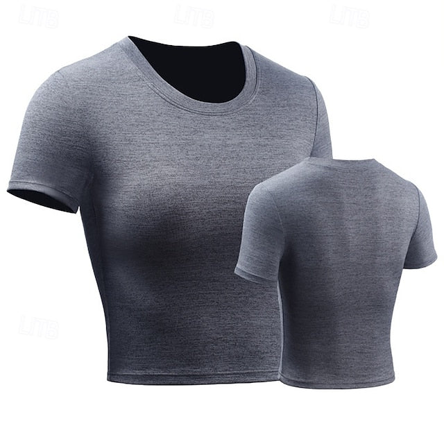 Women's Running T-Shirt Crop Top Short Sleeve Tee Tshirt