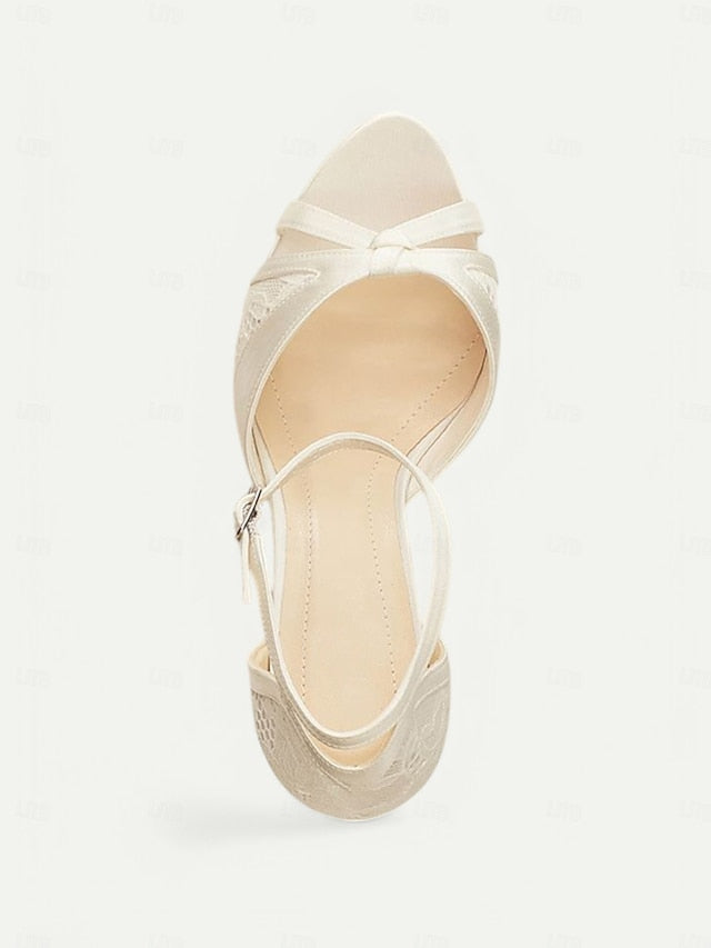 Peep Elegant Toe Pink Women's with Satin High Heel Sandals