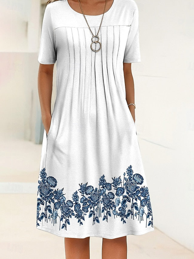 Women's Midi Dress Shift Dress Summer Dress Vacation Casual