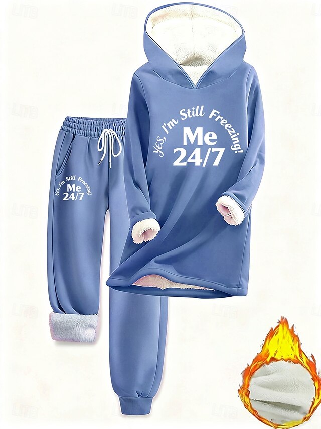 Women's Two Piece Sets Tracksuit Pants Sets Long Sleeve