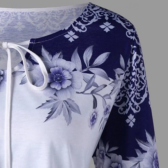 Women's Blouse Print Graphic Vintage Daily Stylish Long