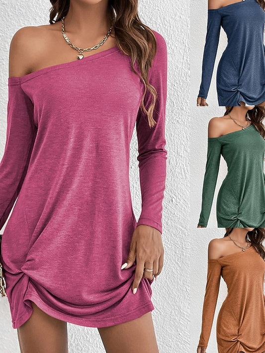 Women's Mini Dress Casual Dress T Shirt Dress Tee Dress