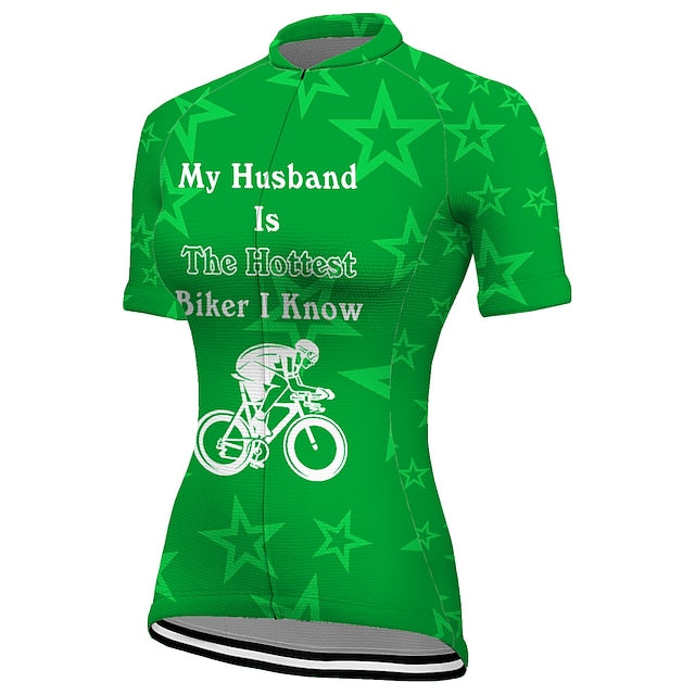 Women's Cycling Jersey Graphic Funny Short Sleeve Bike