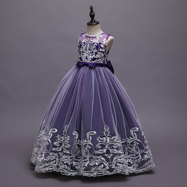 Girls' Princess Flower Dress Kid's Girl