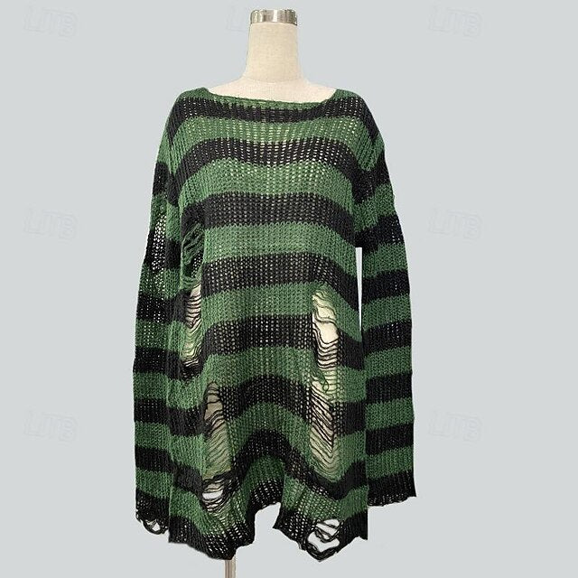 Punk & Gothic Y2K Rib Knit Knitted Cardigans Sweaters Fancy