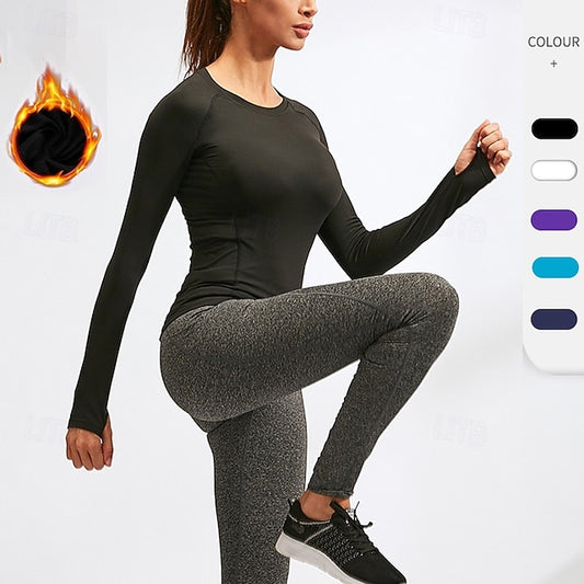 Women's Sports shirts pilates top Sports Top Crew Neckline