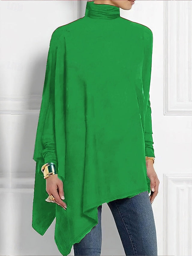 Women's T Shirt Plain Elegant Fashion Casual Long Sleeve