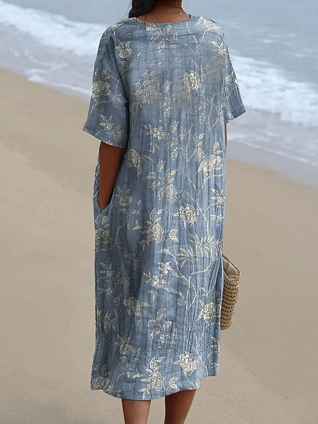 Women's Midi Dress Sundress Vacation Casual Beach Going out