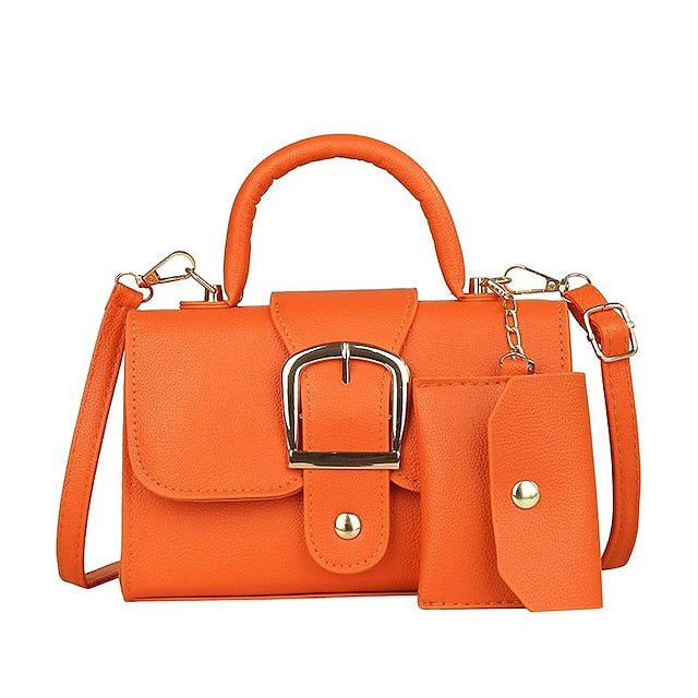 Leather Crossbody Durable Handbag PU Women's Daily Bag