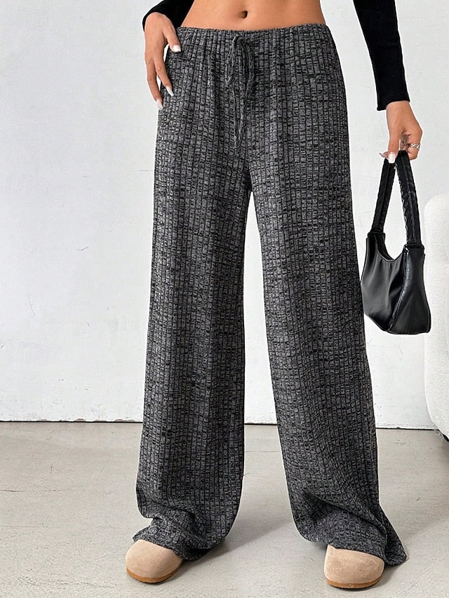 Women's Slacks Pants Trousers Streetwear Casual Full Length