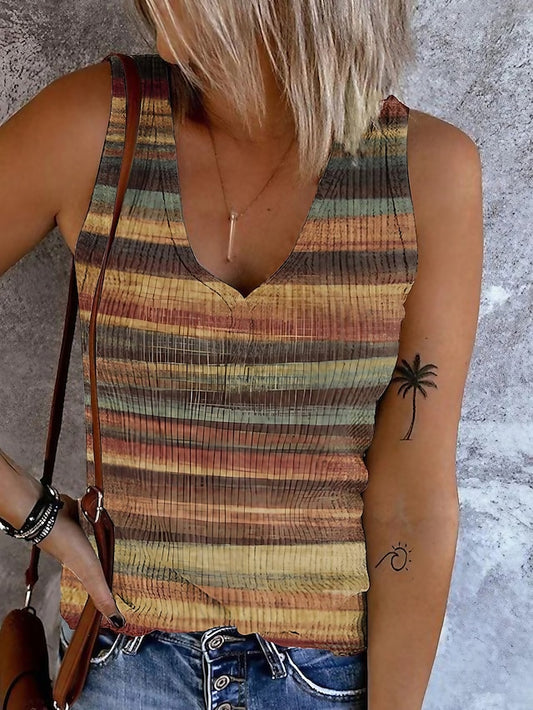 Women's Camisole Tank Top Going Out Tops Basic Striped