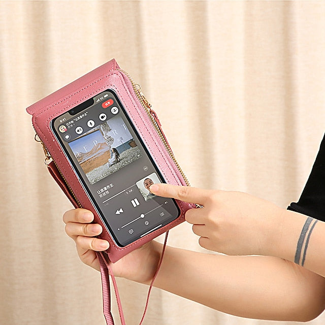 Coin Mobile Phone Purse Wallet Women's Crossbody Bag