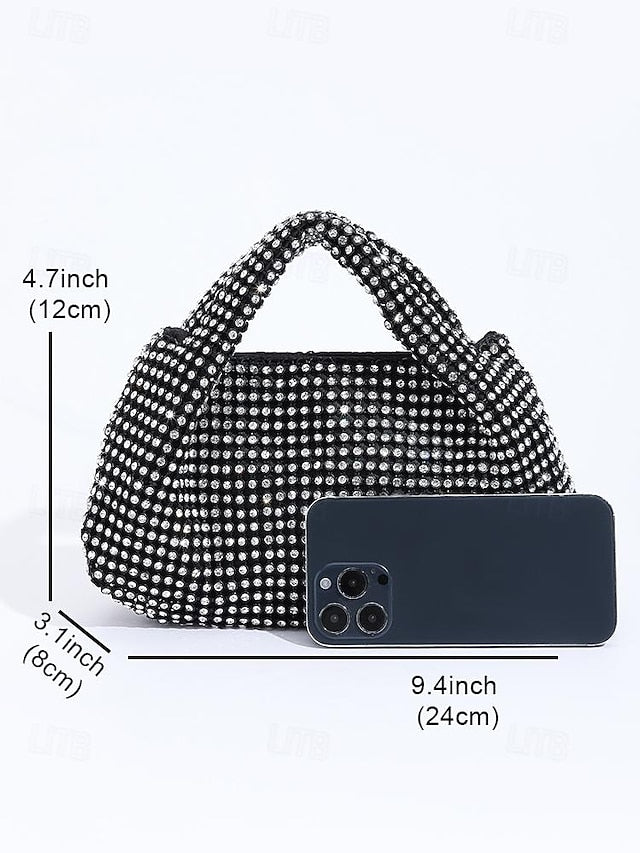 Handbag Sparkling – Women's Evening Silver Rhinestone