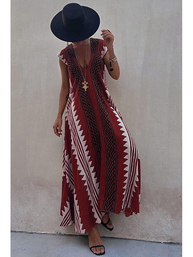 Women's Midi Dress Cocktail Dress Floral Dress Boho Dress