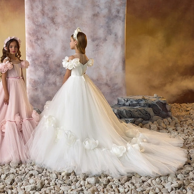Flower Girl Party First Dress Communion Girls'