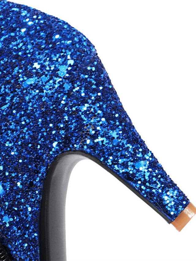 Red – Women's Heel High Glitter Sparkly Boots Ankle