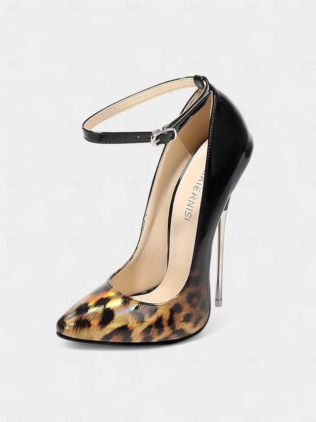 Patent Sexy Pumps Print – Women's Stiletto Red Leopard