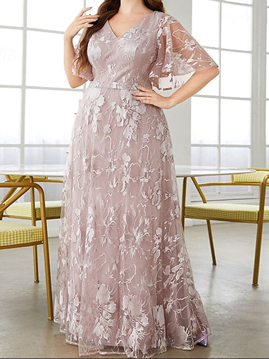 of Mother V Curve Bride Dress Size Plus the Neck Elegant