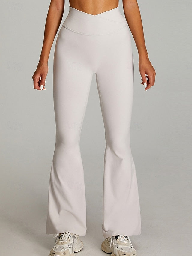 Women's Bell Bottom Chinos Streetwear Casual Athleisure