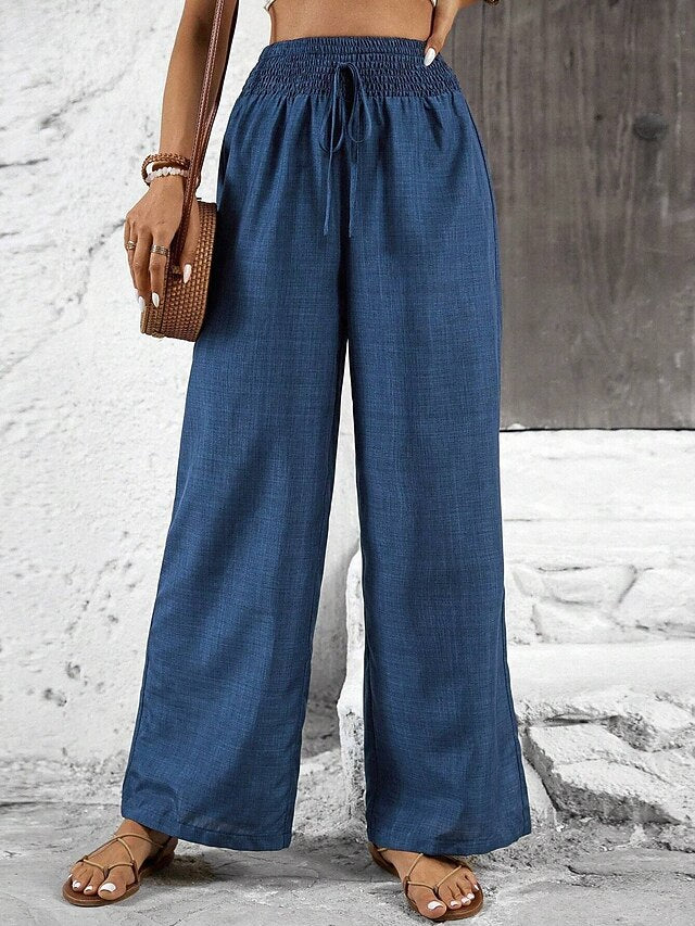 Women's Trousers Casual Pants Straight Vacation Fashion