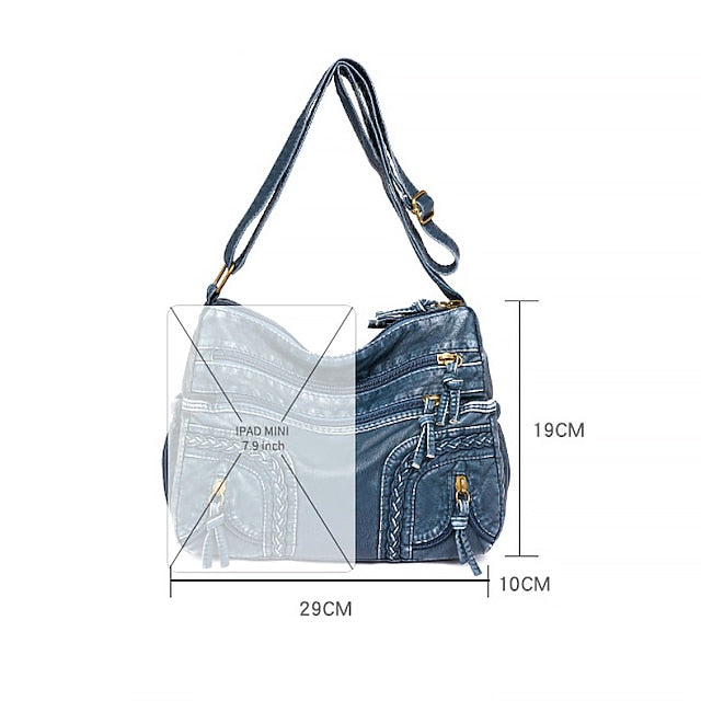 Brown Bag Women's Vintage Faux Boho Shoulder Leather –