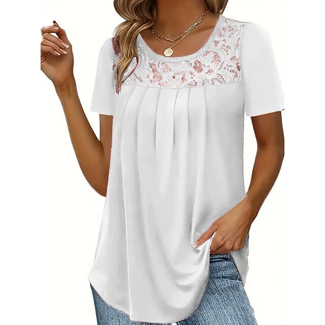 Shirt Lace Shirt Blouse White Lace Shirt Women's Black