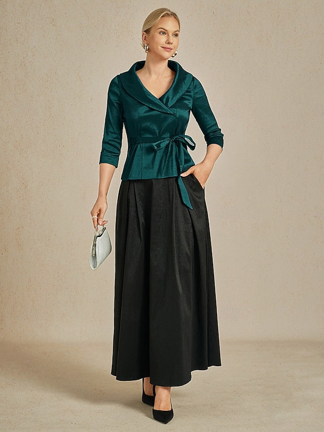 Women's Blouse Evening Tops Solid Color Plain Elegant