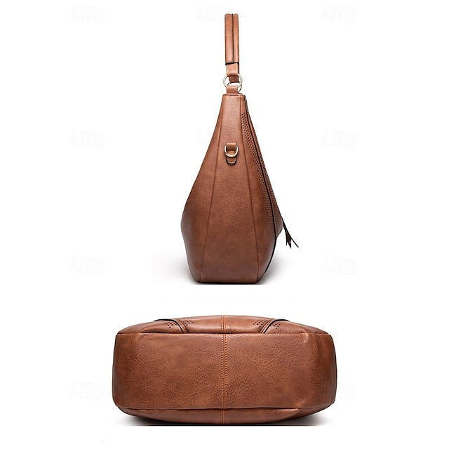 with Set Women's Hobo Wallet Faux Matching Leather Bag