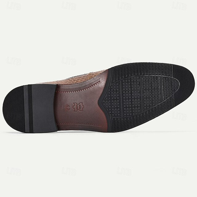 Shoes Oxford Leather Crocodile – Genuine Elegant Print Men’s