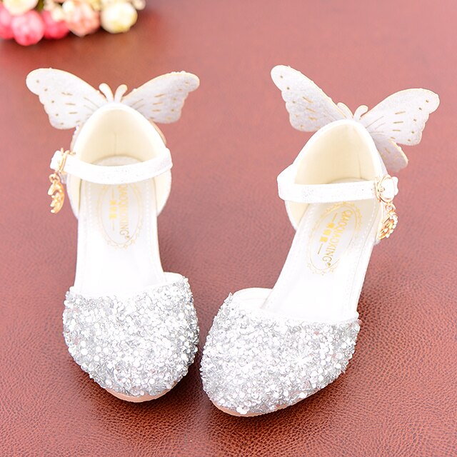Glitter Girls' Pink Princess Sparkly – Shoes Butterfly
