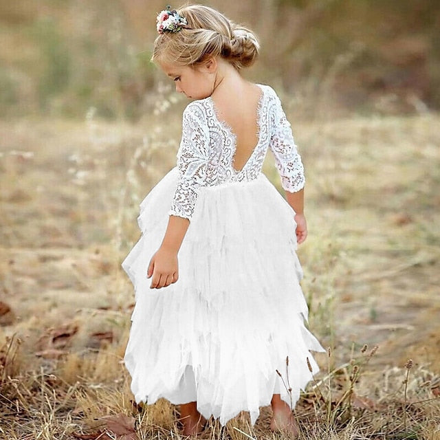 Girl Flower Girls' Dress Party Wedding