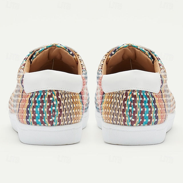 Men's Woven Trendy – Knit Nylon Sneakers Multicolor