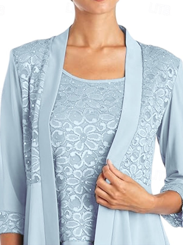 Elegant Piece Bride of 3 Pantsuit the Dress Mother