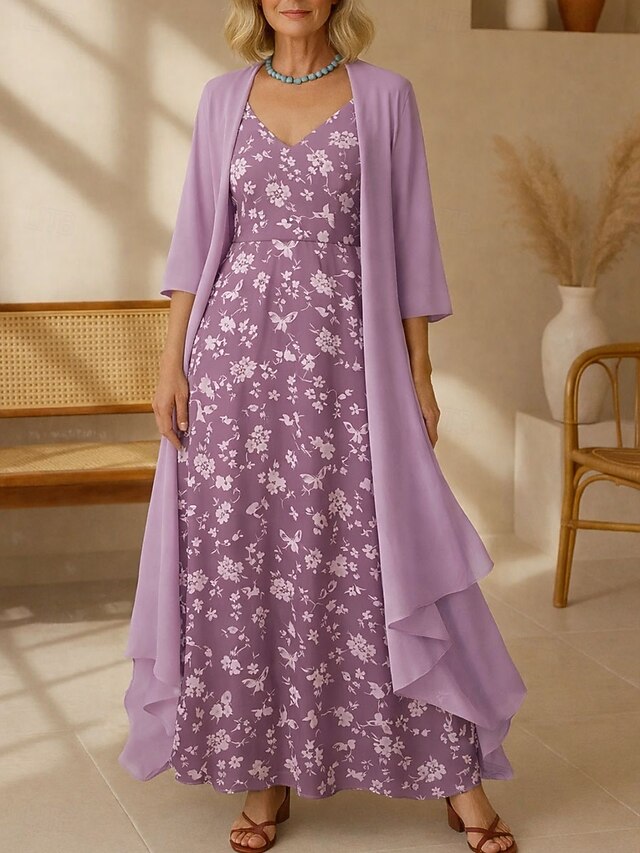 Women's Maxi Dress Dress Set A Line Dress Vacation Boho