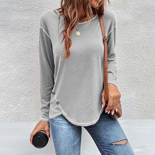 Women's Blouse Buttons Plain Tropical Stylish Casual Long