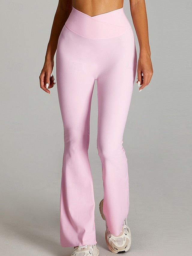 Women's Bell Bottom Chinos Streetwear Casual Athleisure