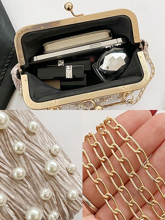 Vintage Pearl Elegant Bag Evening Women's Clutch – Beaded