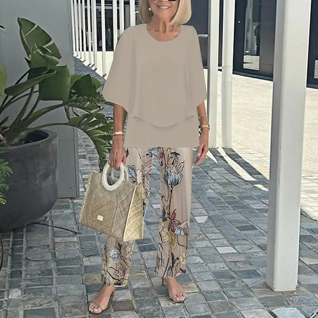 Women's 2 Pieces Fashion Streetwear Daily Pants Sets Half