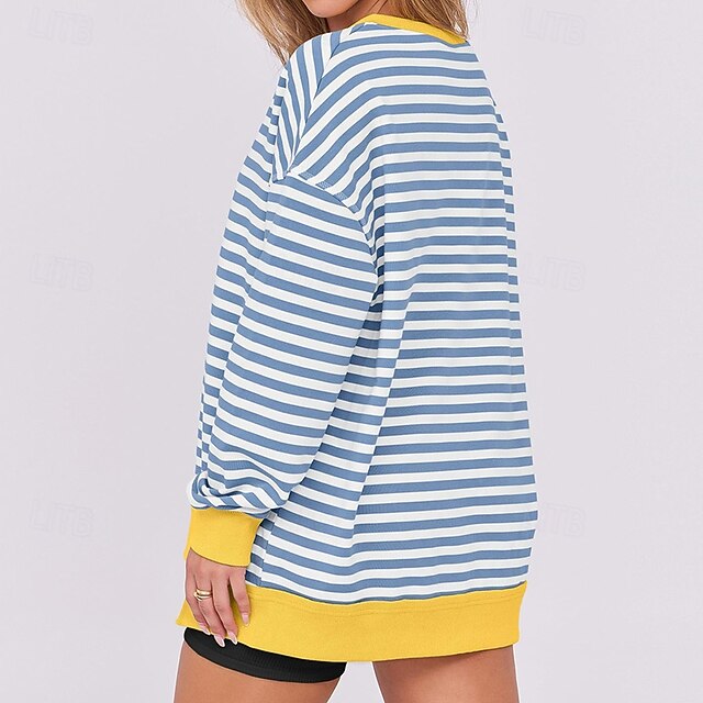 Women's Pullover Sweatshirt Casual Tops Long Sleeve Top