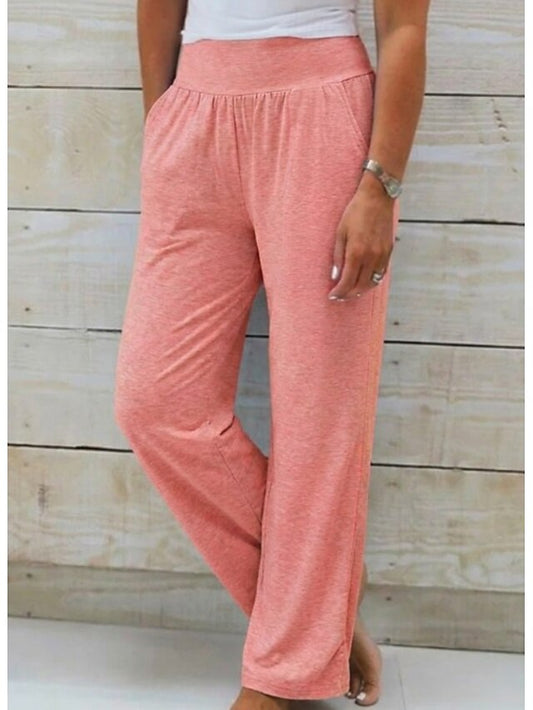 Women's Chinos Pants Trousers Active Simple Casual Full