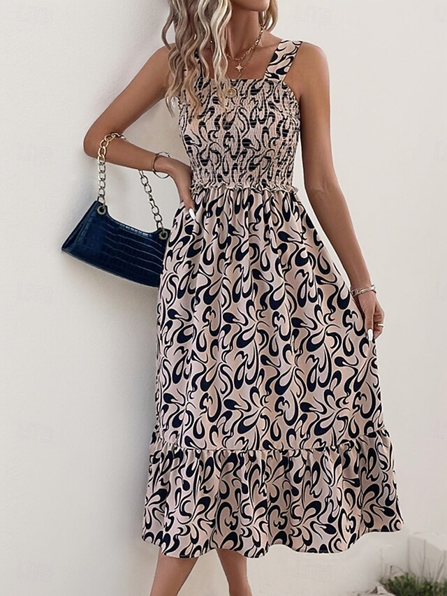 Women's Midi Dress Casual Dress A Line Dress Slip Dress