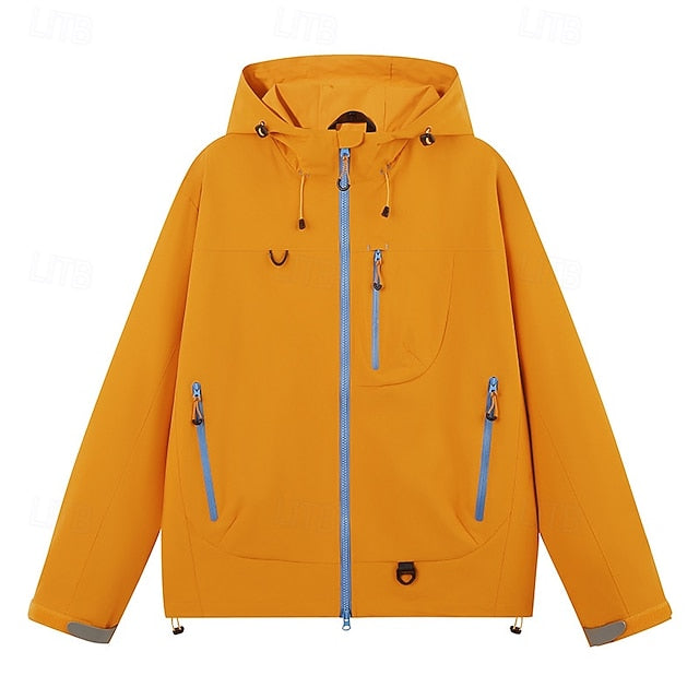 Women's Hooded Jacket Full Zip Jacket with Pockets Long