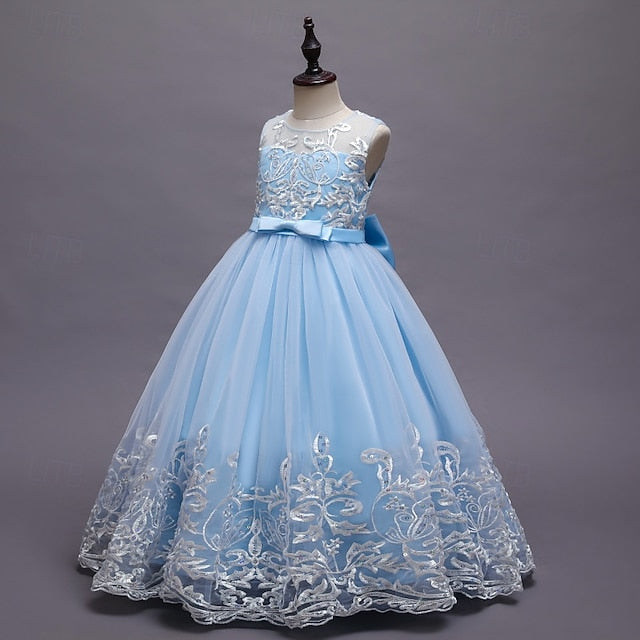 Girls' Princess Flower Dress Kid's Girl