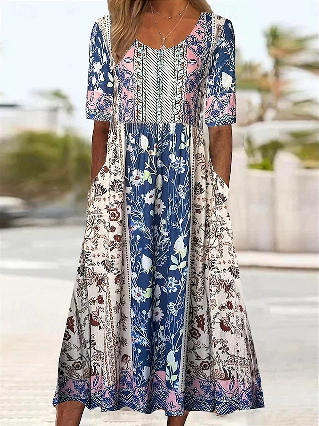 Women's Midi Dress Casual Dress Summer Dress Boho Dress