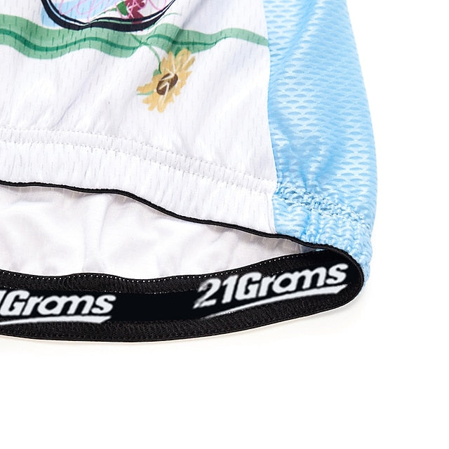 Women's Cycling Jersey Patterned Floral Botanical Flower